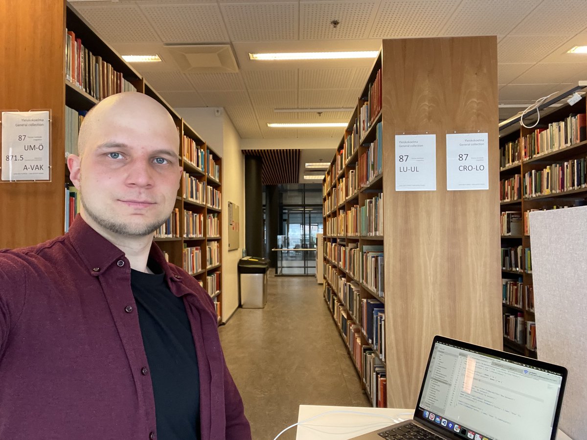 Excited about the <a href="/TampereJS/">TampereJS</a> talk tonight! 

Polishing the code examples at the local public library.  

Come say hi and learn how to write better tests &amp; improve accessibility if you're in Tampere tonight!