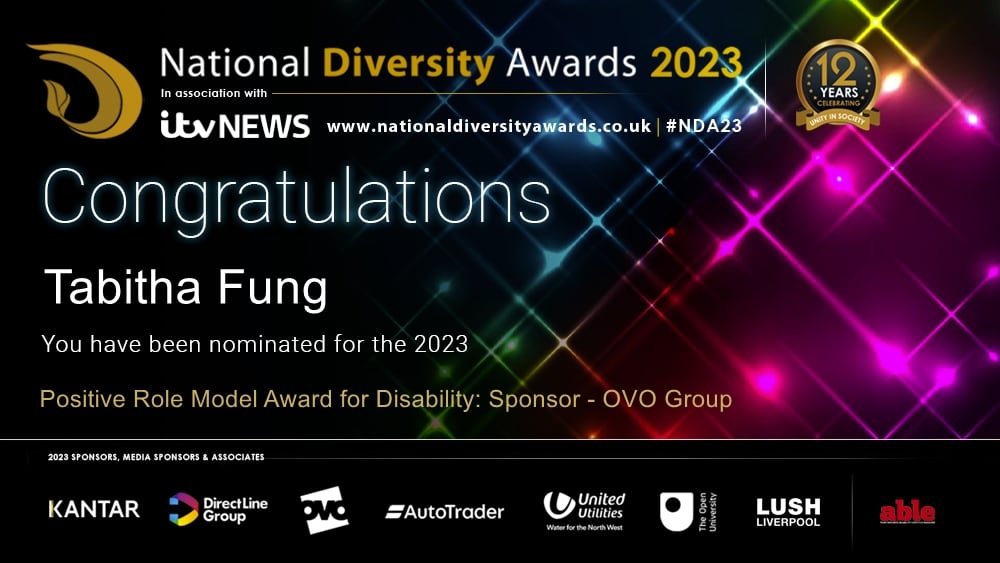 There is just over a week to go until voting closes for the National Diversity Awards 2023.  If you've not voted for me yet, please click on the link to put in your vote for me please?

nationaldiversityawards.co.uk/awards-2023/no…

If you have voted then please, if you can, share my link. Thank you