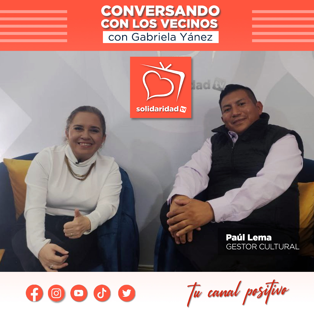 solidaridadtvec's tweet photo. Conversando con los vecinos - Gabriela Yánez
Invitados: Feddy Nieto Guayasamín - Experto en Gestión de Riesgos y Paúl Lema - Gestor Cultural.

#solidaridadtv
#FundacionVistaParaTodos
#NuevaTemporada https://t.co/fjkHu6v9I1