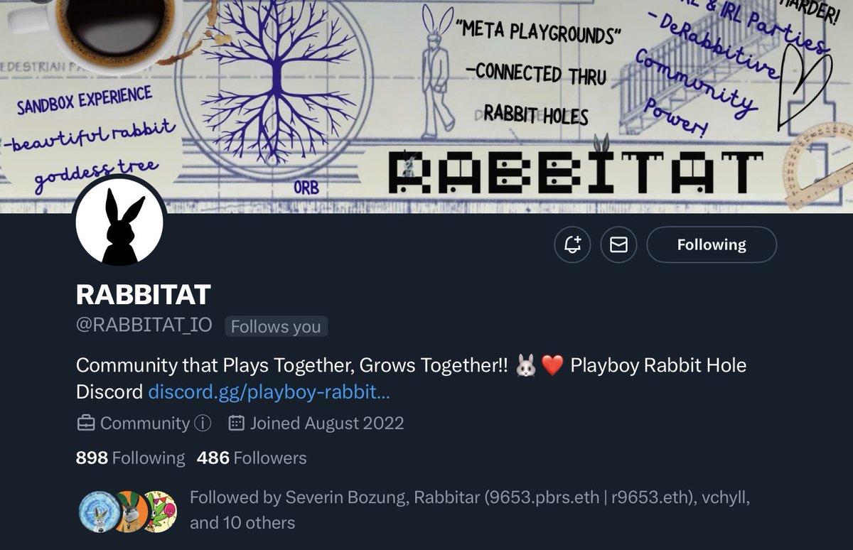 rabbitartworld's tweet photo. I made my account 5 months before @RABBITAT_IO but because I’m a black man apparently the white moderators from @PlayboyNFTS felt privileged enough to come in my discord and steal my idea.

Stalking me to steal from me, then profiting and banning me from every server. https://t.co/HyfFl2oX7S
