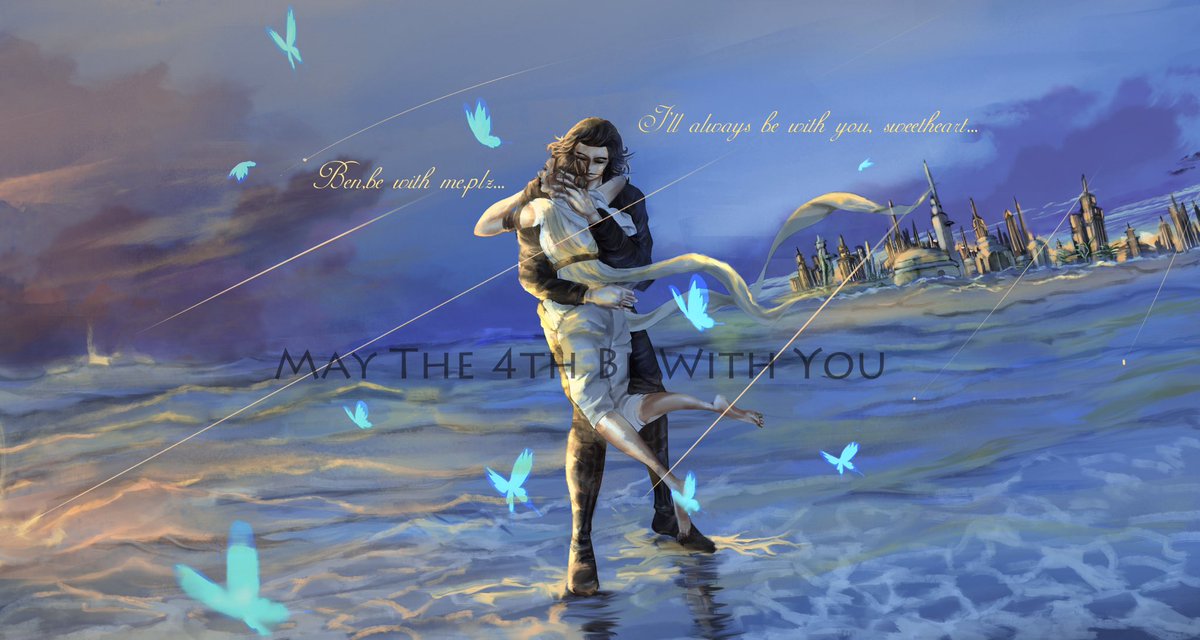 luguang1127's tweet photo. May the 4th be with you,may Ben be with Rey #reylo #reyloart #BringBenSoloBack https://t.co/nHrK6tnref
