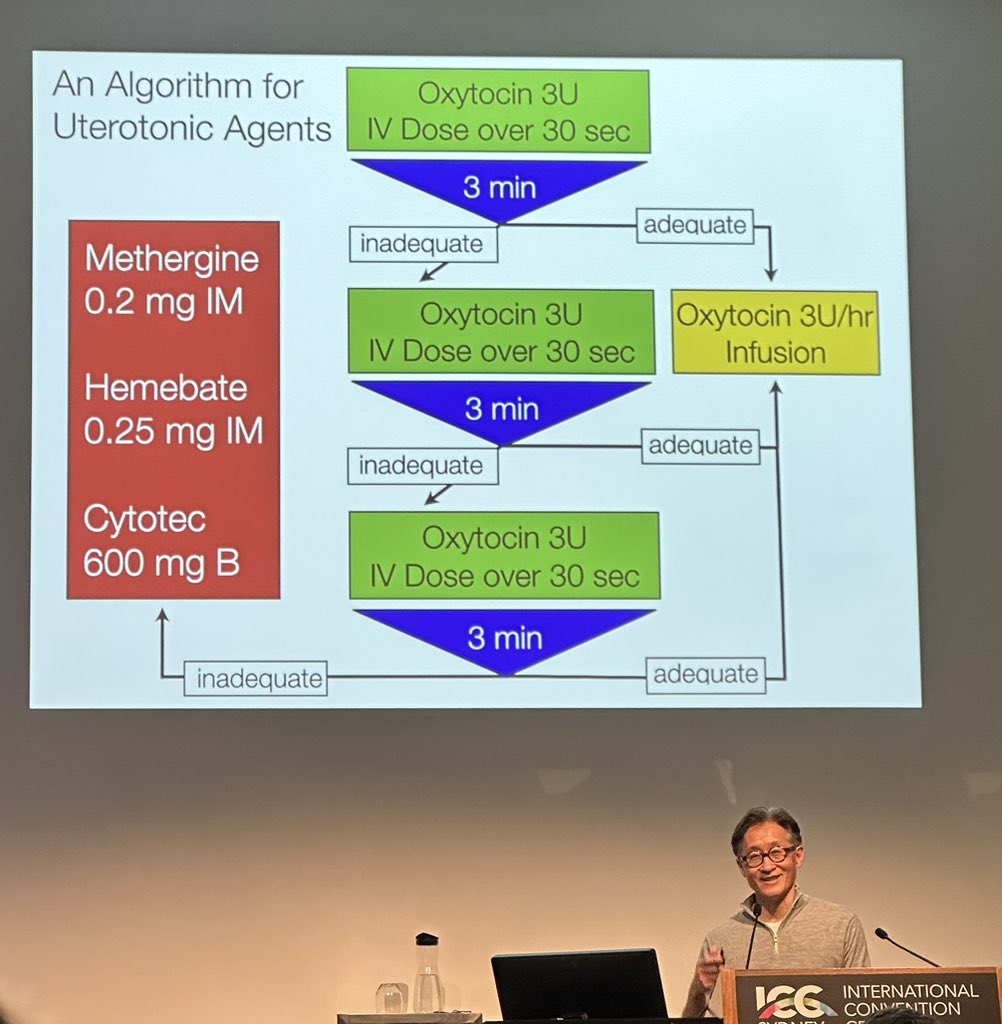 BuddicomEmily's tweet photo. Pharm Mx of uterine tone in CS with A/P Lawrence Tsen 

Often significant overdose of oxytocin given with recognised SEs.

Simplified regime with “rule of 3” 

#OBSIG23SYD https://t.co/0HmNQnFJWe