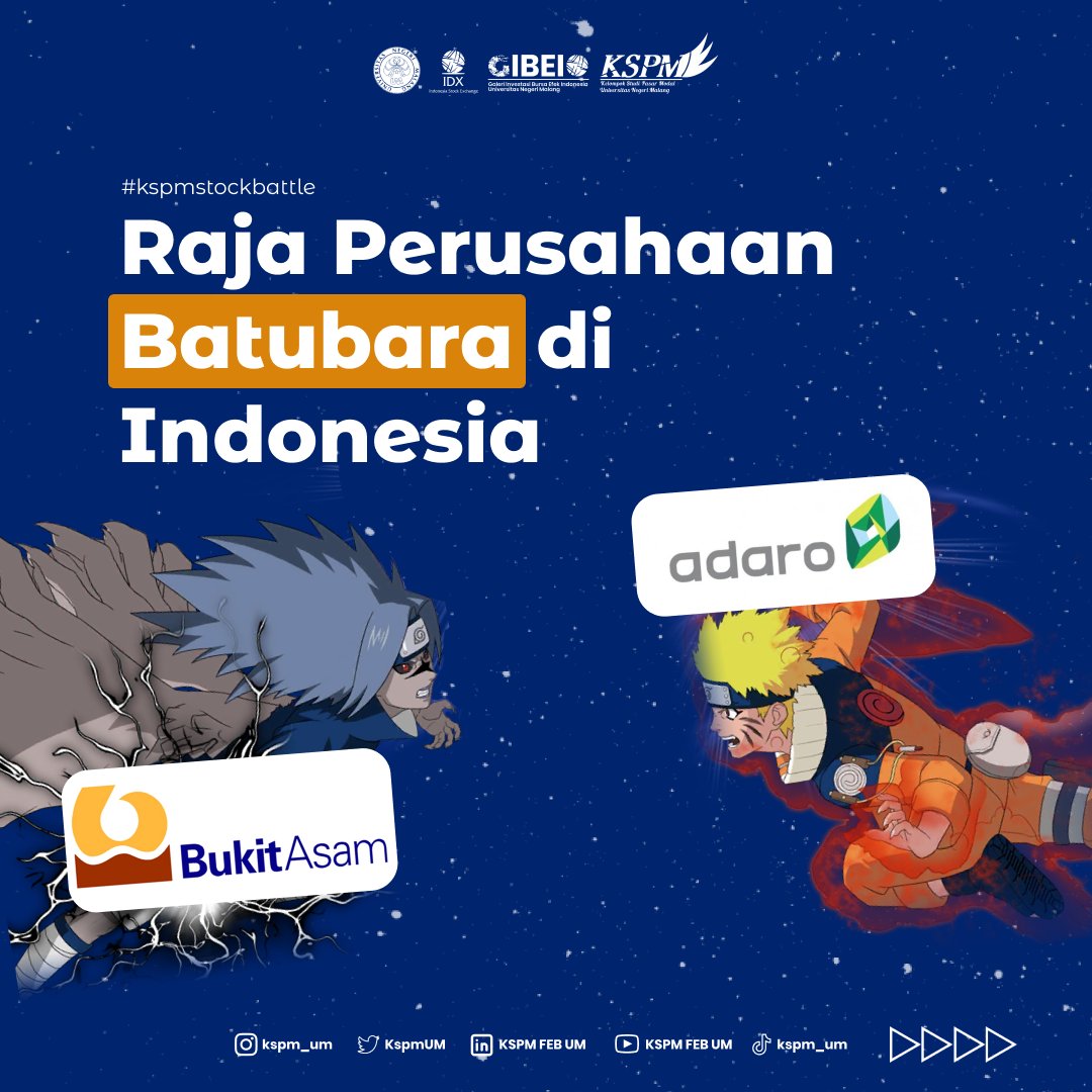 KspmUM's tweet photo. Hallo sobat KSPM🙌
Kalian sudah pada tahu belum siapa saja sih raja Perusahaan Batubara di Indonesia? 🤔
Kalo kalian pada belum tahu, pas banget ini karena hari ini KSPM UM akan membagikan NEWS KSPM UM mengenai "Raja Perusahaan Batubara di Indonesia: ADRO vs PTBA."🤩 https://t.co/dweO5c0wdS