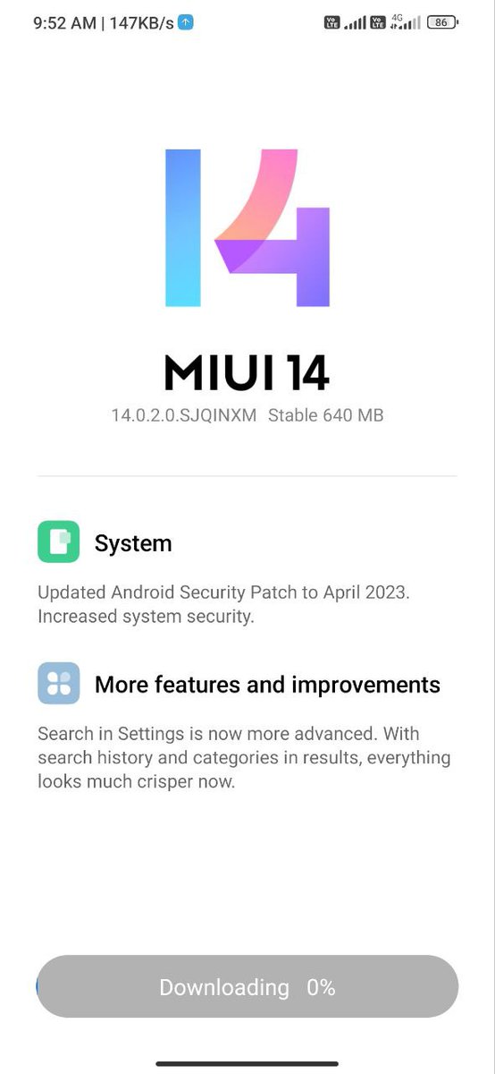TECH__MUKUL's tweet photo. Redmi 9 Power MIUI 14.0.2.0 India Update!
#Redmi #Redmi9Power #MIUI #MIUI14 https://t.co/mu1CqWhBF6