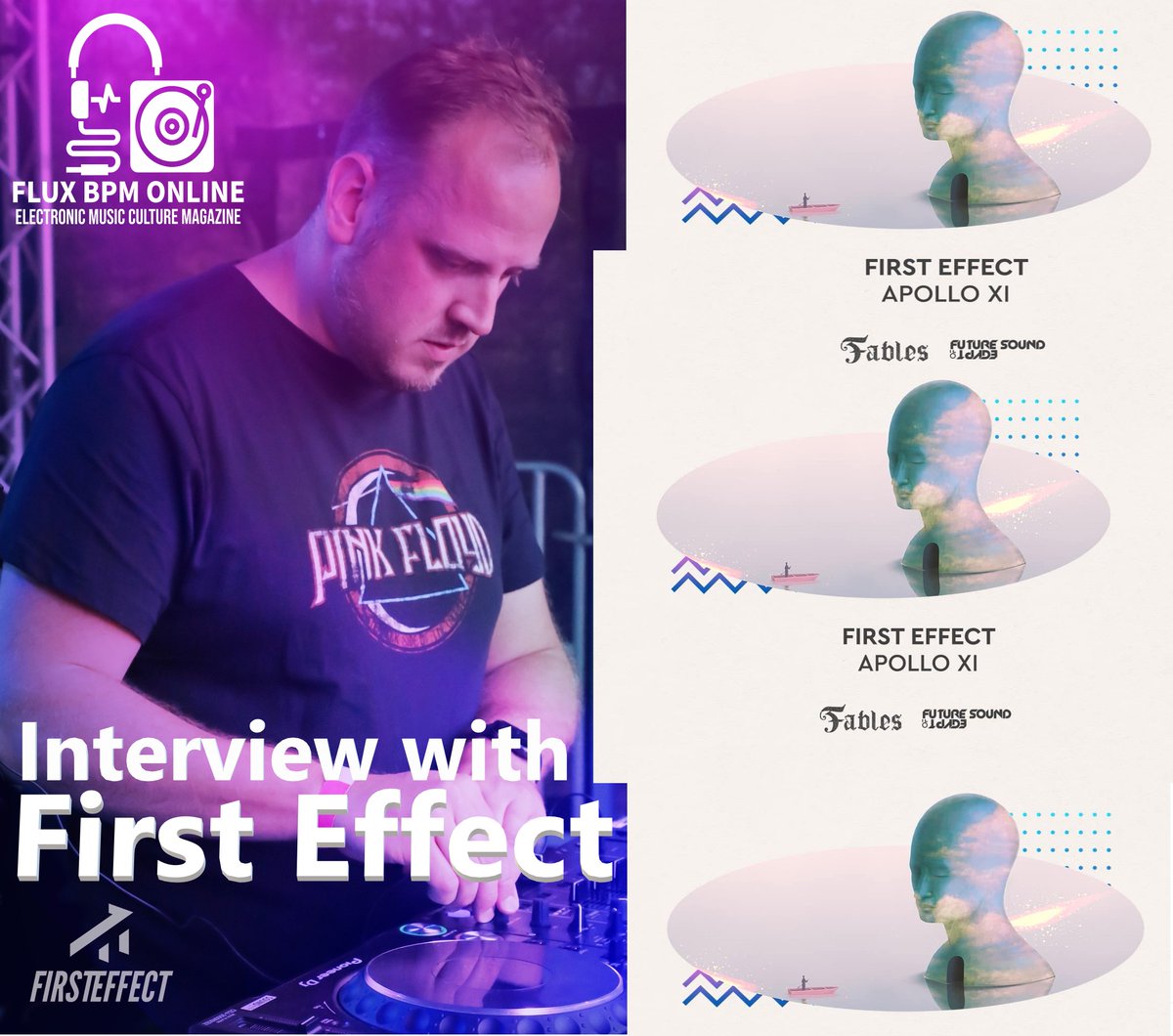 #NOWONLINE #Interview with @first_effect about his track Apollo XI on FSOE Fables @FsoeRecordings @alyandfila @djpaulthomas fluxbpmonline.blogspot.com/2023/05/interv… @Onemixradio @1mixTrance @RazNitzan @AmsterdamTrance #upliftingtrance