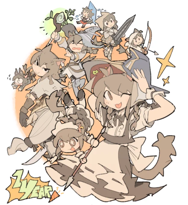 it's been 1 year since a tem started playing ffxiv