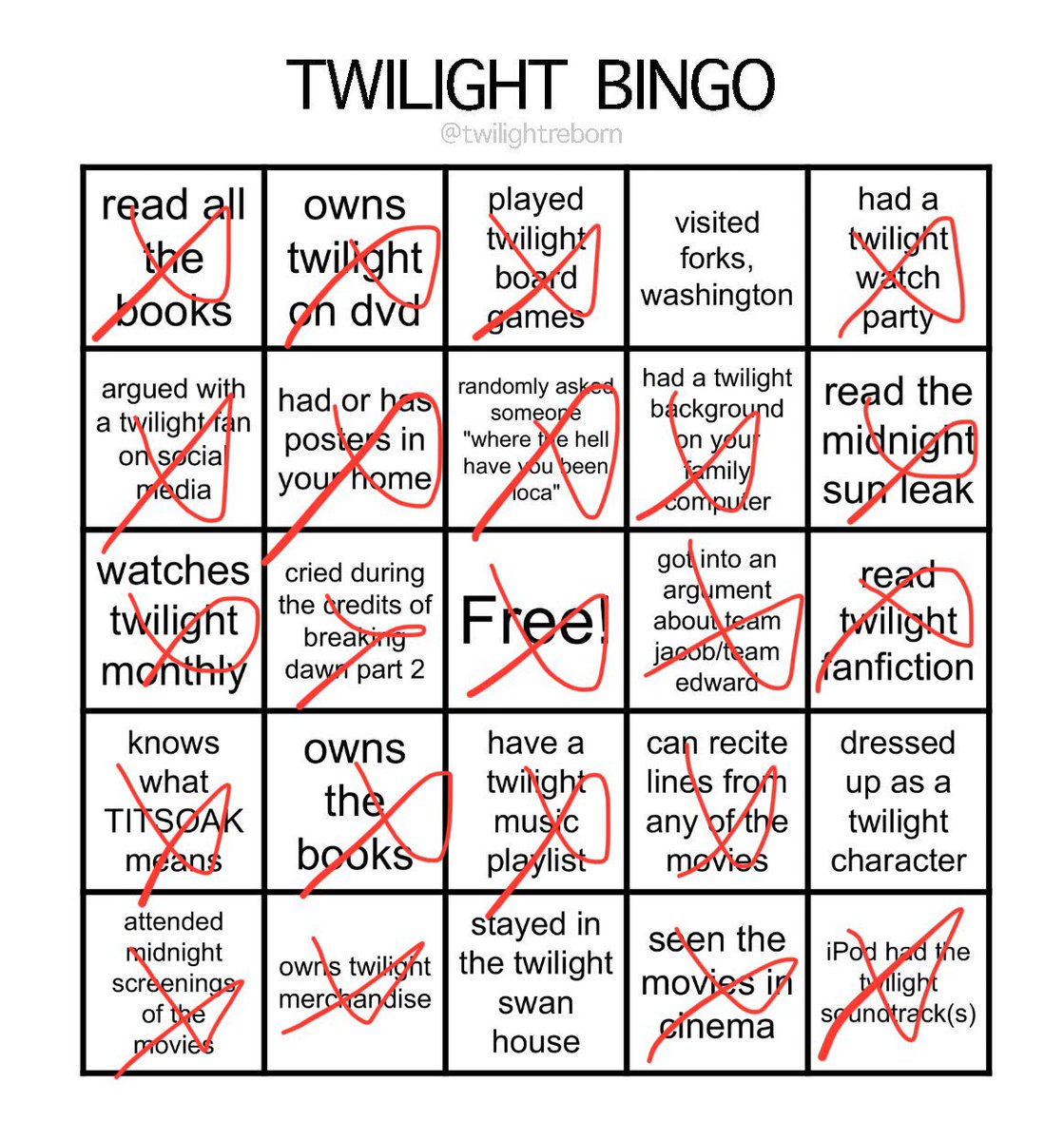 as if you could out twilight me