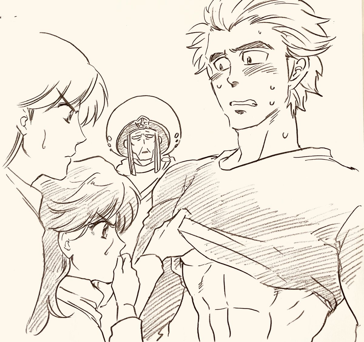 私おっぱい大きいって言われますけど口カもあると思うの 確かに…! という絵 ?????