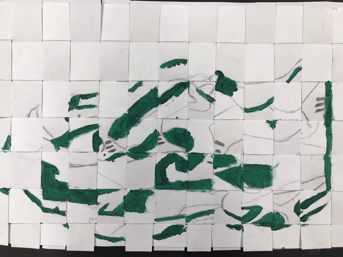 Amaia_Movie's tweet photo. Enjoying how these Year 8 fragmented trainers are progressing. #Fragmentation #Cubism #ColourSchemes #ComplementaryColours #PaintingSkills https://t.co/7JS1WfLZ0Q