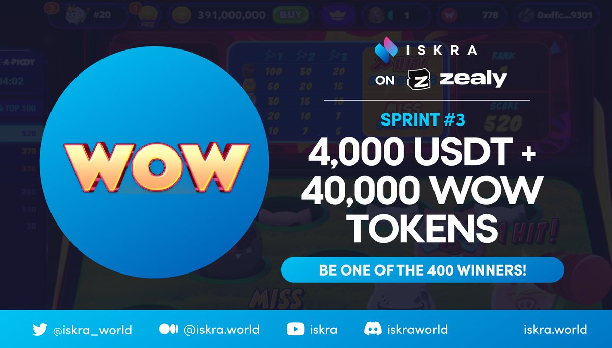 Explorers, we've got another #airdrop that you &amp; your friends can join to celebrate our upcoming <a href="/worldofwin_real/">World Of Win: P2E Social Casino</a> IGO! 🥳🎉

⭐️ Join now 👉🏻bit.ly/3LRHJTQ

Check our Sprint #3 on <a href="/zealy_io/">Zealy</a> for a chance to win from the $USDT and $WoW token prize pool! 💰🎁

#USDTGiveaway