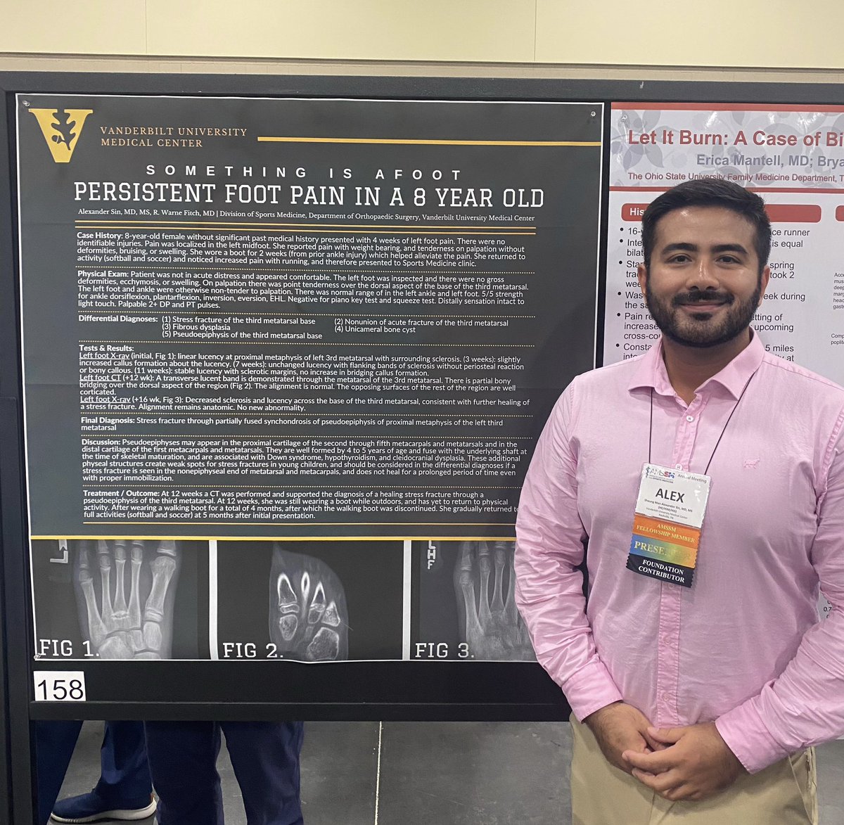 AlexanderSinMD's tweet image. It was great seeing everyone at #AMSSM2023! 
Phoenix was 🔥 with all the new research and the ever expanding sports medicine community! 
Also thank you to Vanderbilt and my fellowship program and mentors for the opportunity!
#MedTwitter #SportsMedicine #AMSSM