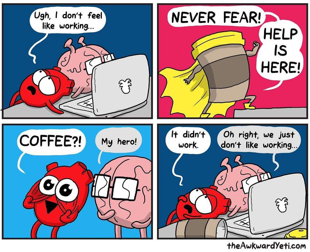 MySitcomLife24's tweet photo. Oh right 😅😅
@theawkwardyeti
#Work_Life #coffee https://t.co/aQjFR3bfrl