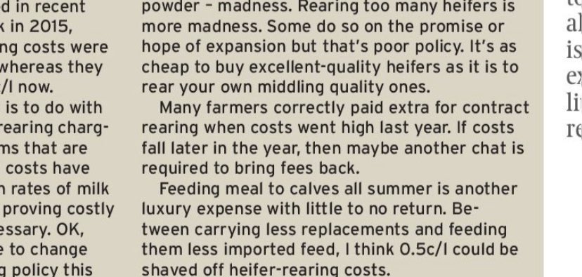 Don’t forget <a href="/aidan_bren/">Aidan Brennan</a> if a farmer was locked up with TB ( lost part of the herd )  he/she wouldn’t be able to buy in any at all #cheapinsurance policy