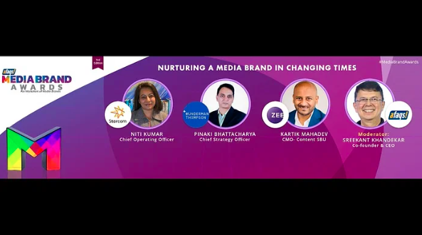 As content consumption patterns are constantly evolving, panelists at the recently held afaqs! Media Brand Awards, debate what it takes for a brand to stand out in a sea of channels and platforms.
Read on: bit.ly/3ARyrAL

#media <a href="/NitiGargKumar/">Niti Kumar</a> <a href="/WunThompsonSA/">Wunderman Thompson South Asia</a> <a href="/Kart05/">Kartik Mahadev</a>