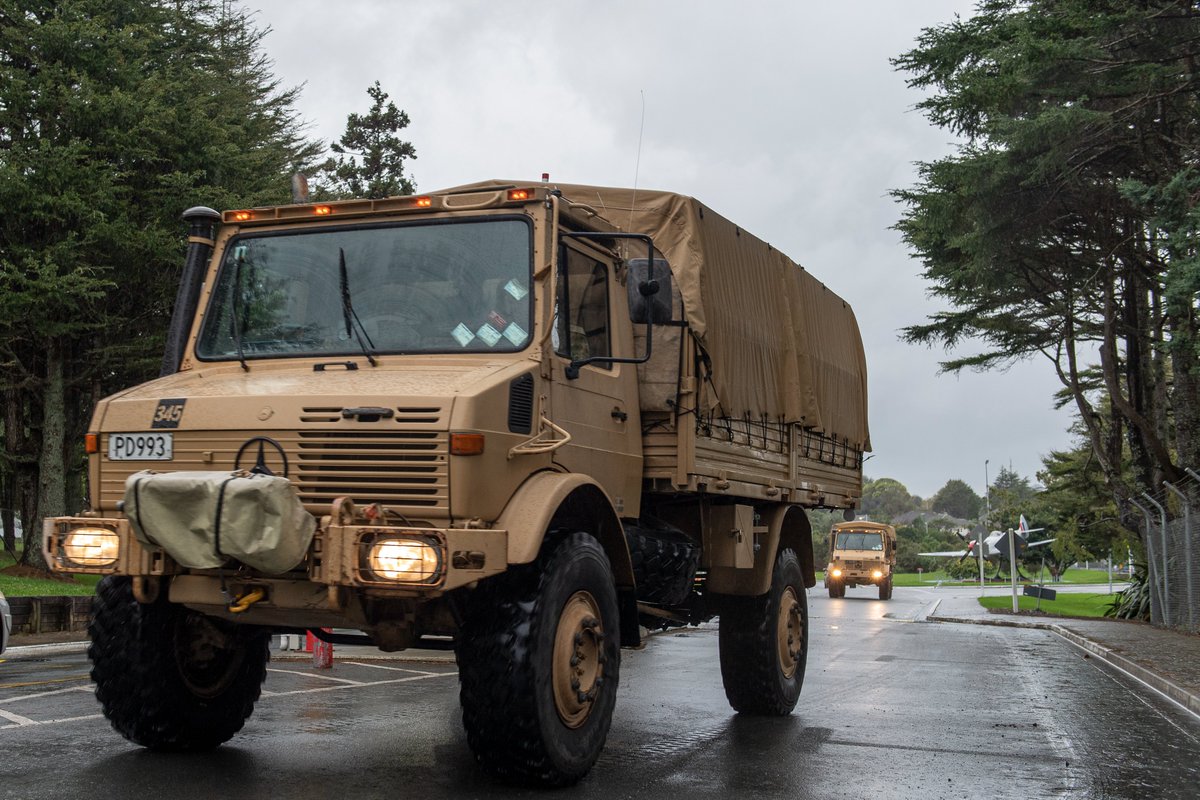 NEWS📢 Three Unimogs and drivers will be on standby in the Northland region to assist with evacuations or other tasks, if they’re needed. As always, we stand ready to assist with emergency responses if we’re called upon by civil authorities to do so. #Force4NZ