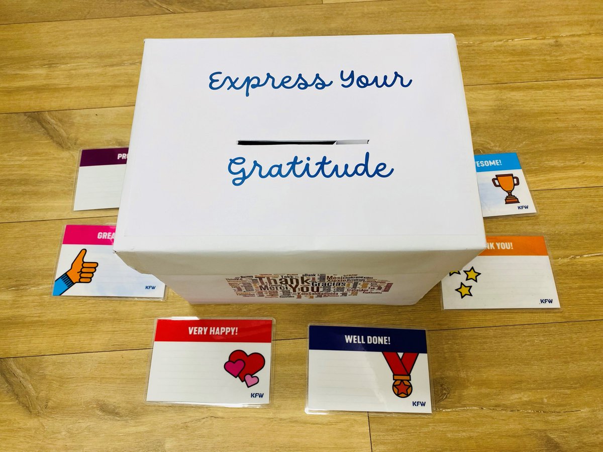 KfW_Islamabad's tweet photo. Exciting news! Our team just introduced a kudo box to compliment and show gratitude to our amazing colleagues. Looking forward to spreading positivity and appreciation #letsbemorepositive https://t.co/hJfKYk3Ck6
