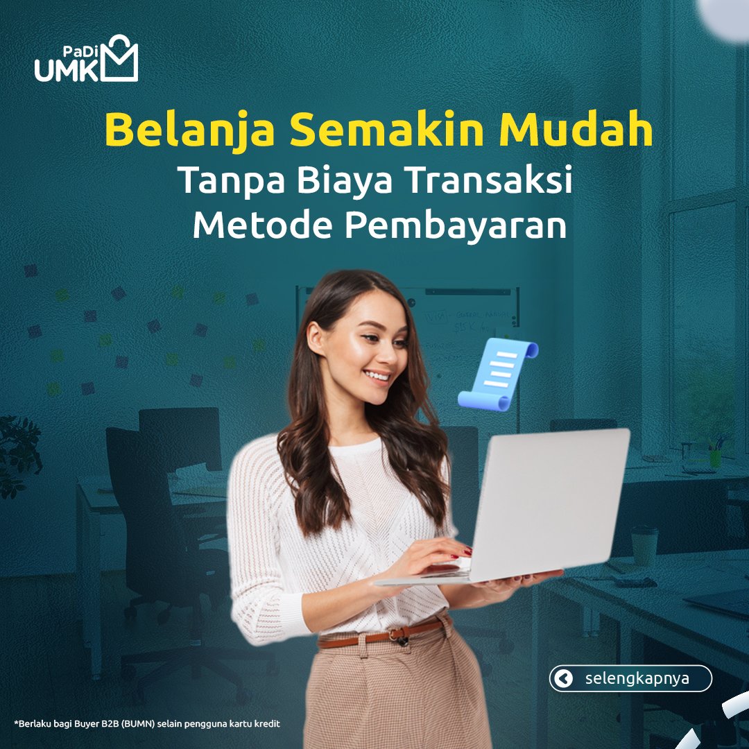 PadiUmkm's tweet photo. Halo Buyer PaDi UMKM!

Sekarang, Biaya Transaksi Metode Pembayaran tidak lagi dibebankan kepada Buyer B2B (BUMN) selain pengguna kartu kredit lho! Semakin yakin kan untuk berbelanja di PaDi UMKM? 

Mau liat info selengkapnya? Klik link berikut https://t.co/fIm5aMWiEf https://t.co/Aqm4VICbd9