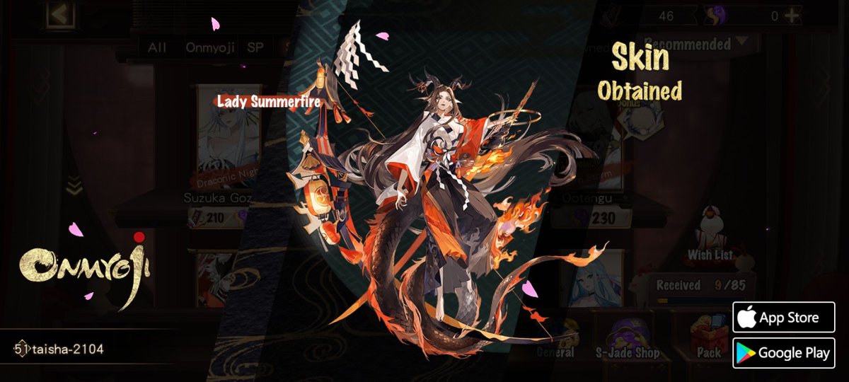 _mikaena's tweet photo. #Onmyoji# I got a brand new rare skin! Check it out and try your luck! https://t.co/3rSRWbGHpf