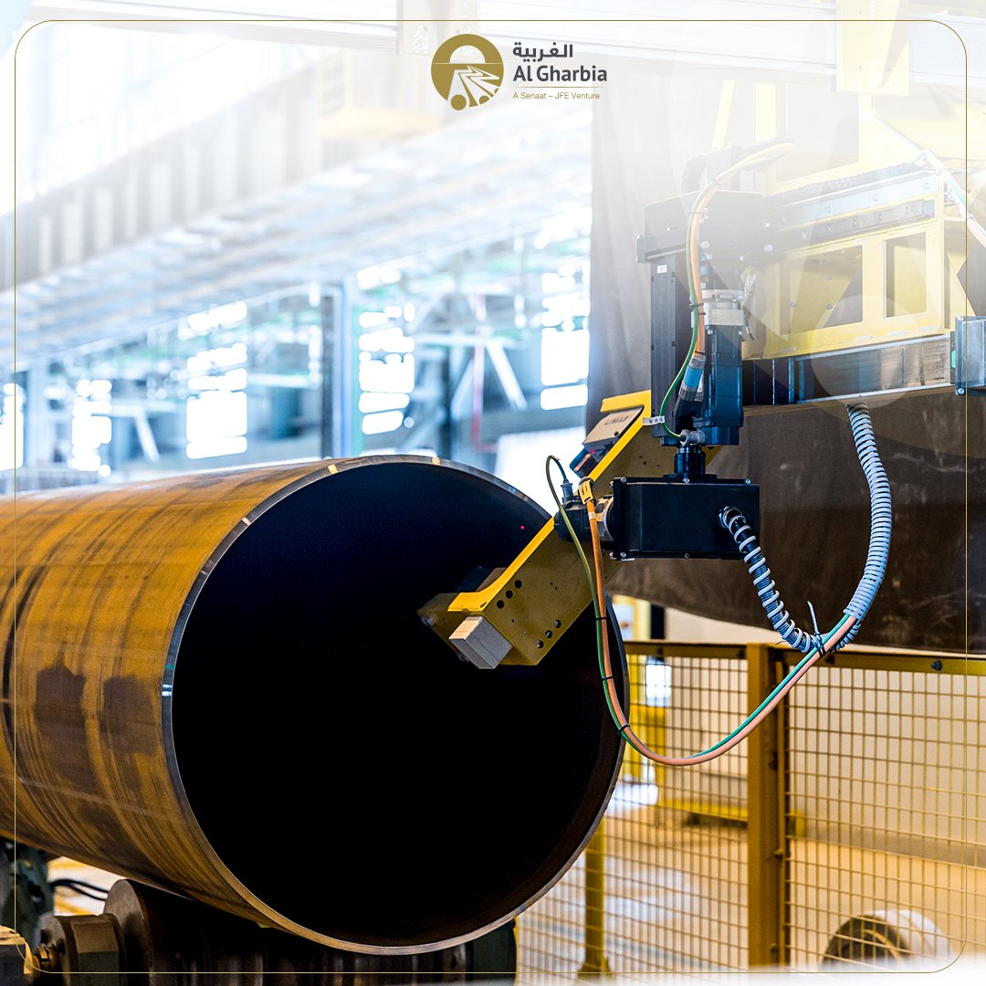algharbiapipe's tweet image. Discover the future of #SteelPipes with Al Gharbia Pipe Company! 🚀 Our fully automated, AI-driven facility in #UAE produces top-quality LSAW pipes for the oil, gas, and petrochemical sectors. Learn more: algharbiapipe.com #PipelineSolutions #Sustainability