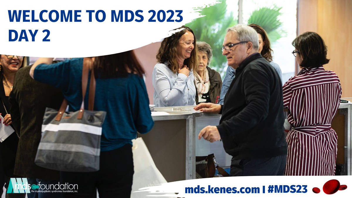 MDSFoundation's tweet photo. Good morning and welcome to #MDS23 day 2! 🤩 
Don't miss out on the exciting 'Meet the Expert' sessions starting at 08:00 (CEST)! Join esteemed medical professionals and gain valuable insights firsthand. This is an opportunity you wouldn't want to miss! https://t.co/z6WNCjtIAK