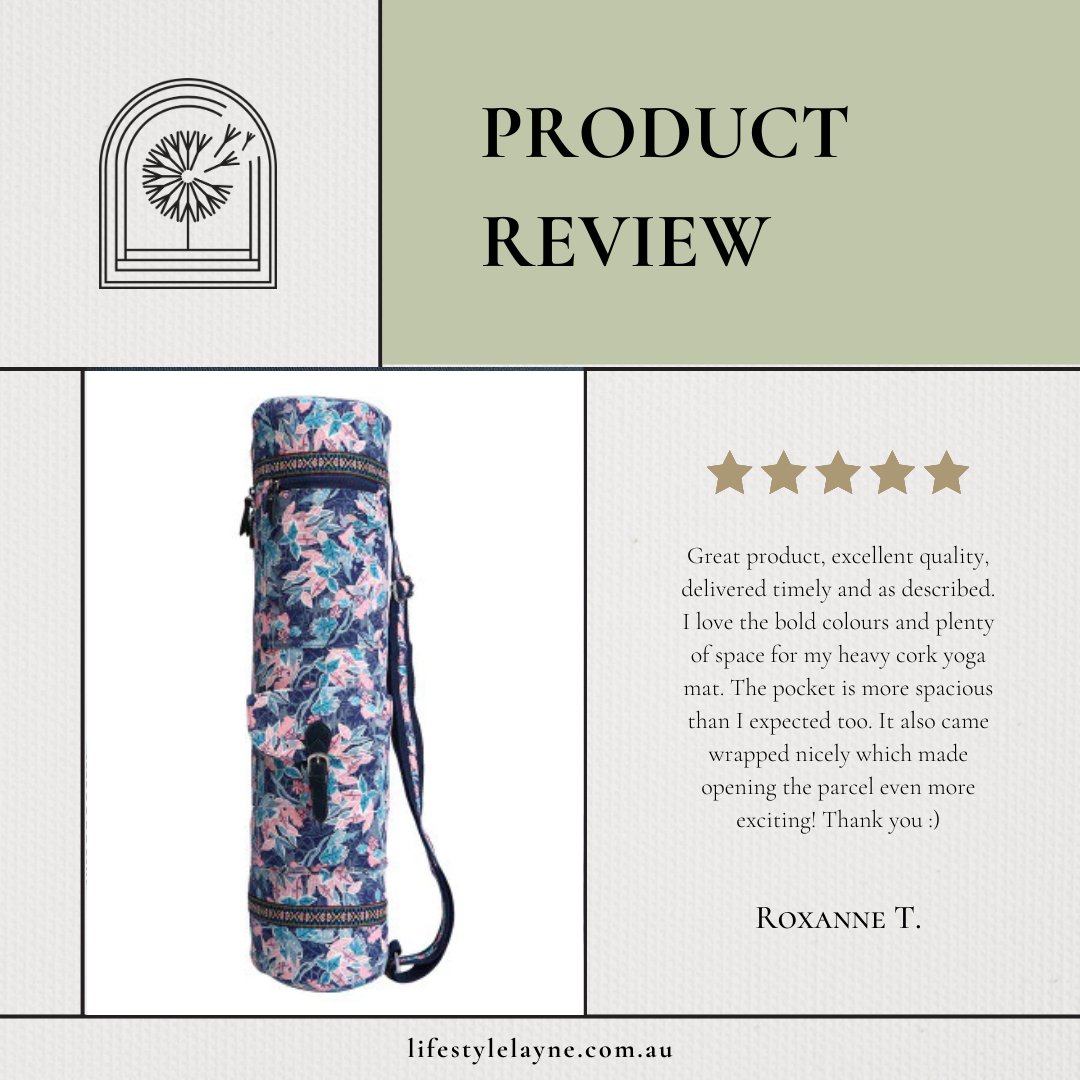 LifestyleLayne's tweet photo. Here's what one of our valued online shoppers, Roxanne says about #LifestyleLayne #Yoga #bag - support strap for heavier mats ๐
๐ Shop here: https://t.co/KxK4sCOTEc
#CustomerReview #ProductReview #ThrowbackTuesdayReview #Australia #HealthandWellbeingOnlineShop https://t.co/zVvKhotaAl