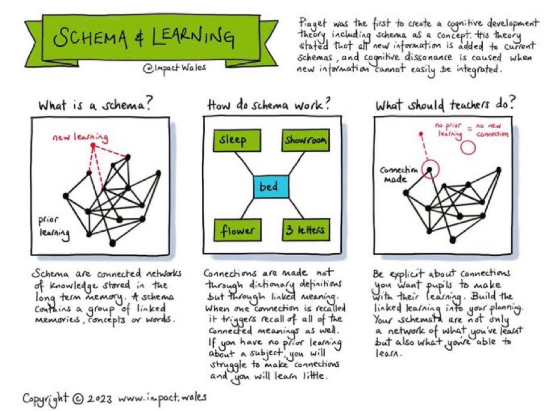 What are schema &amp; what have they got to do with learning?

⤵️👍👀