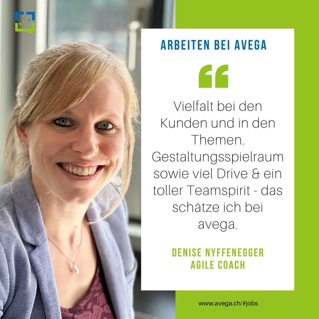 Warum wir gerne bei avega arbeiten? Frag doch einfach Denise...🤩 

Suchst du auch gerade eine neue Challenge? Dann bewirb dich jetzt. #agilecoach #devlegend #jobvacancy

👨‍🏫Agile Consultant: lnkd.in/et48mWDF

👩‍💻Software Engineer/Architect: lnkd.in/eBmXsWMi