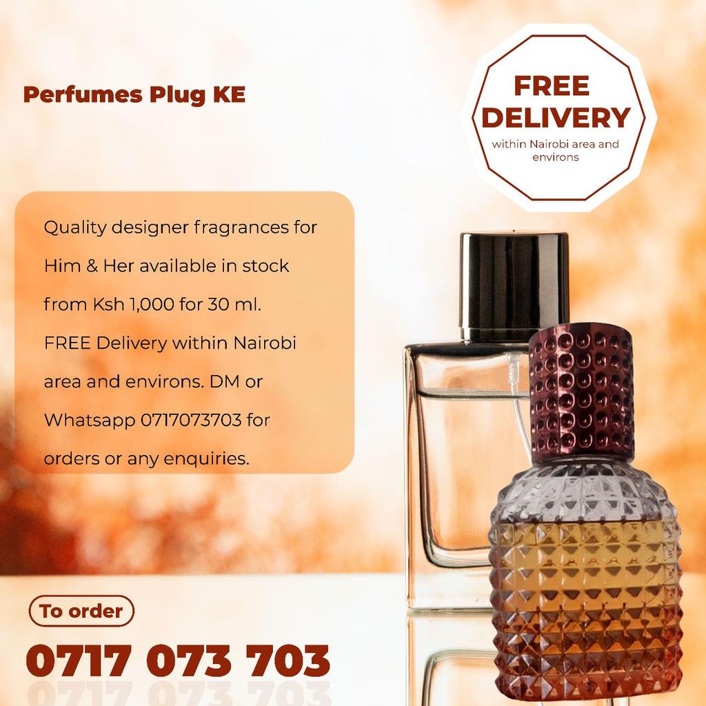 _CrazyNairobian's tweet photo. For quality designer perfume for you or your loved one, WhatsApp or Call 0717073703 or DM @perfumesplug to place your order.

Free Delivery within Nairobi by the way 👌 https://t.co/STdlUyxdUS