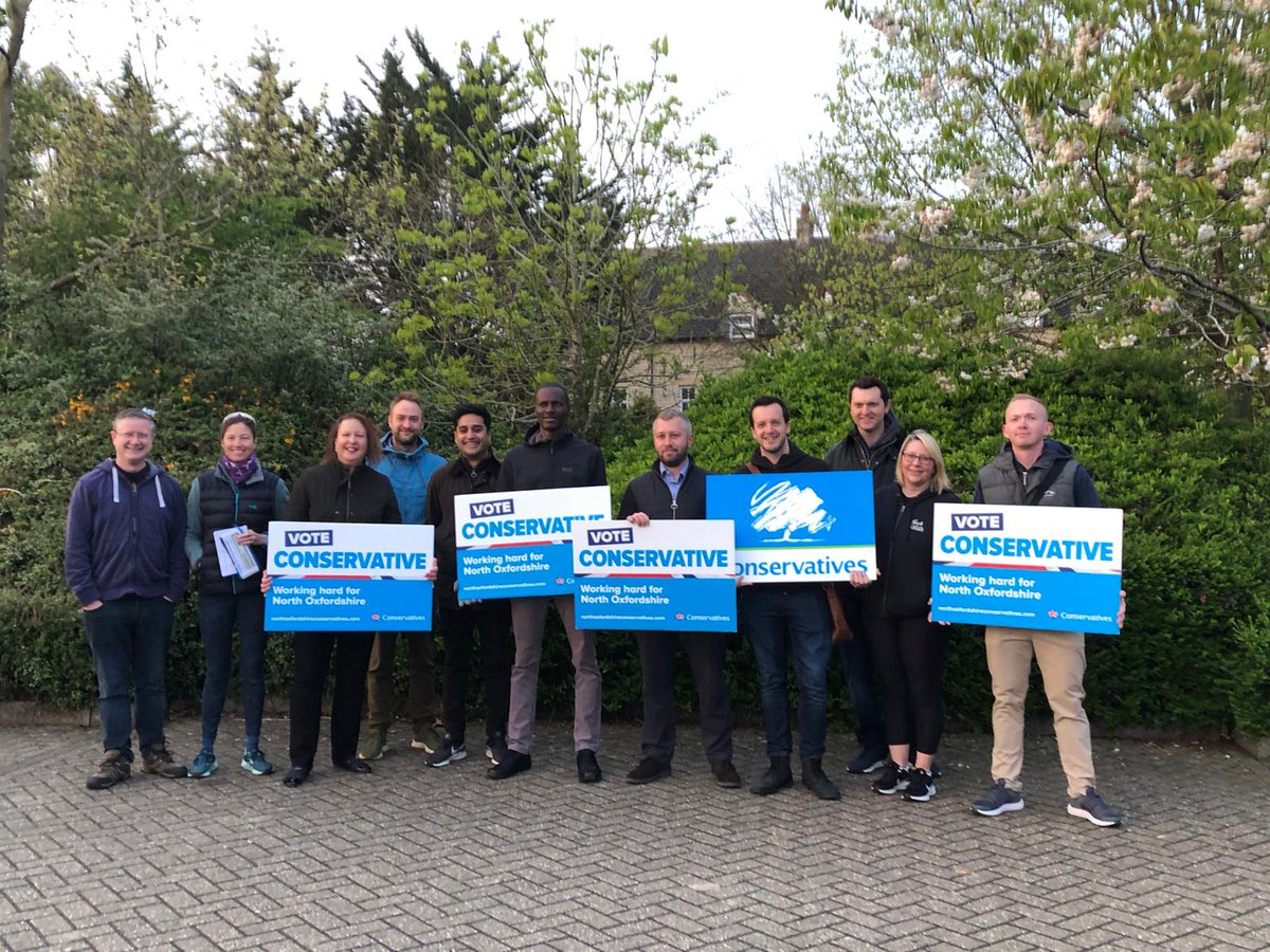 @NorthOxonCons are already on the go in #Bicester 👊💙🗳️