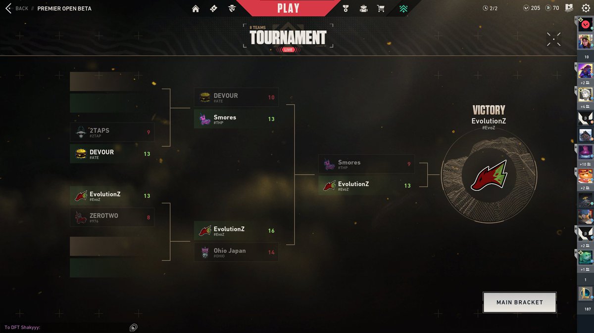 JayyReevo's tweet photo. just won the consolation final in the valorant premier thingy with the @EvoZVALORANT squad. last map 4v5 btw https://t.co/AyIiSEMG8h