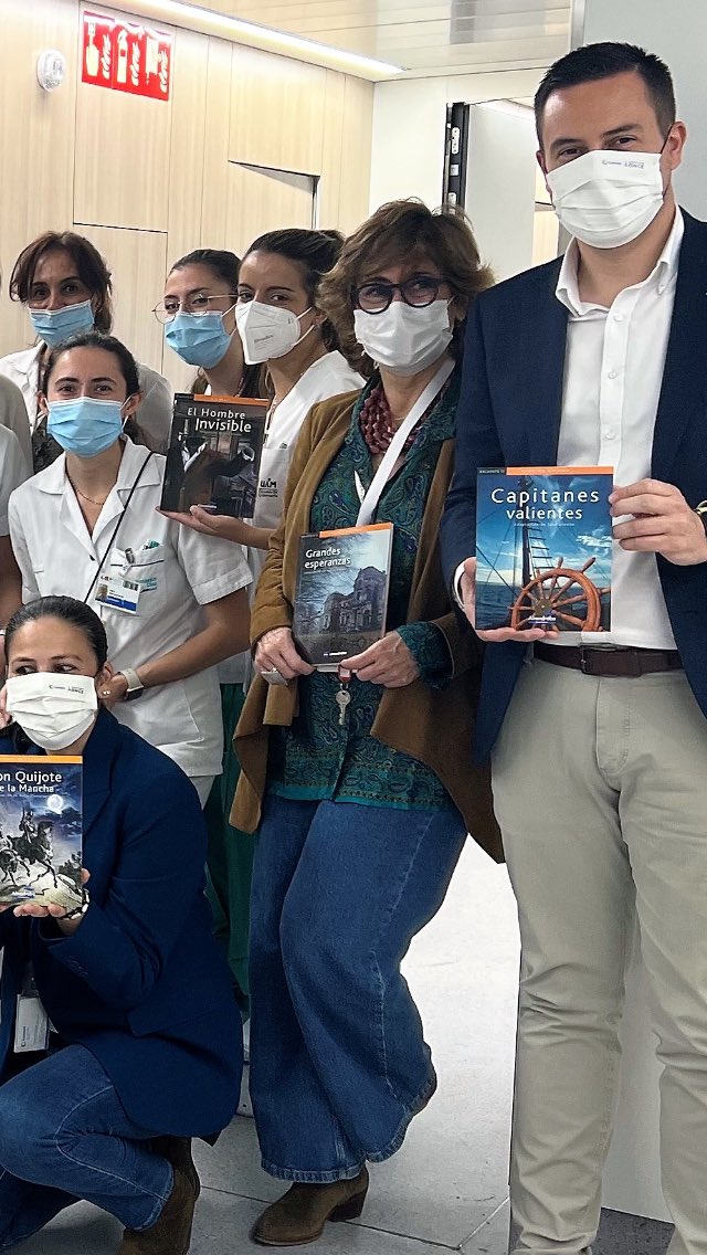 auroraherraiz's tweet photo. Aún leemos en la Fundación Jiménez Díaz los libros que regalamos de la mano de ILUNION y de la Editorial Plataforma !leer también es salud! https://t.co/OmjcsS6GDd