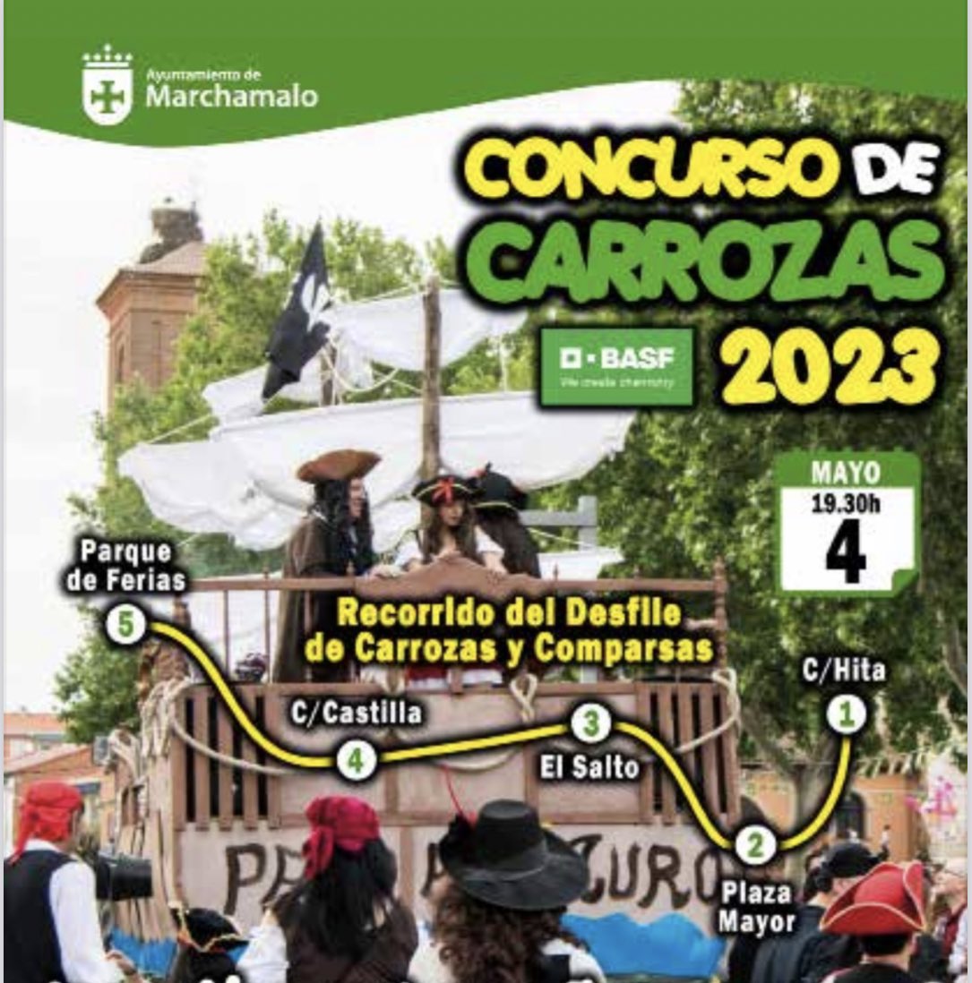 Os venís???? 💚💚💚💚💚

Hoy empiezan oficialmente nuestras Fiestas en honor al Santo Cristo de la Esperanza. 

🕢 Pregón a cargo de <a href="/CacheroIvan/">Ivan Cachero🤴🏿💎</a> a las 19:30 y a continuación Desfile de Carrozas y Comparsas de nuestras Peñas hasta el Ferial.