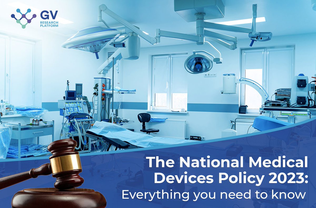 Great news everyone! The Indian government just released the National #MedicalDevices Policy 2023 last week, which aims to accelerate the growth path for the #medical device sector and increase its share in the global market to 10-12%.
Read more:
gvrp.in/the-national-m…