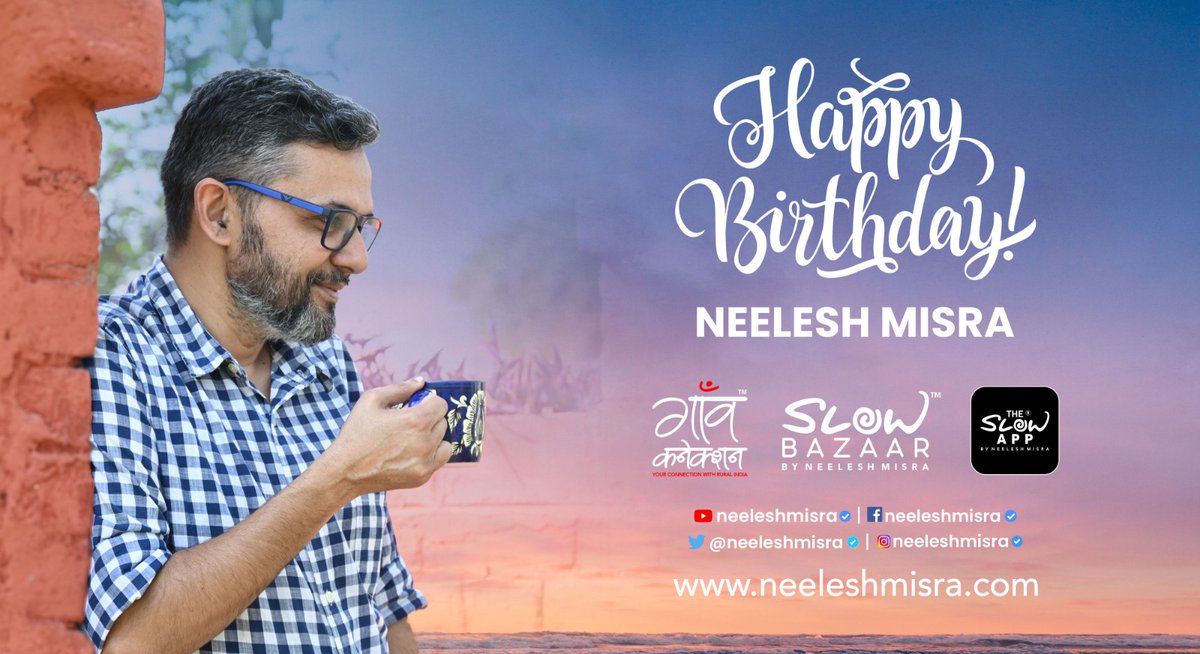 Slow (@theslowmovement) on Twitter photo Wish you a very very happy birthday <a href="/neeleshmisra/">Neelesh Misra</a>
We all wish you good health and happiness.
Keep illuminating our lives with your bright creative ideas. тЭдя╕ПЁЯШН
#HappyBirthdayNeeleshMisra Wish you a very very happy birthday <a href="/neeleshmisra/">Neelesh Misra</a>
We all wish you good health and happiness.
Keep illuminating our lives with your bright creative ideas. тЭдя╕ПЁЯШН
#HappyBirthdayNeeleshMisra