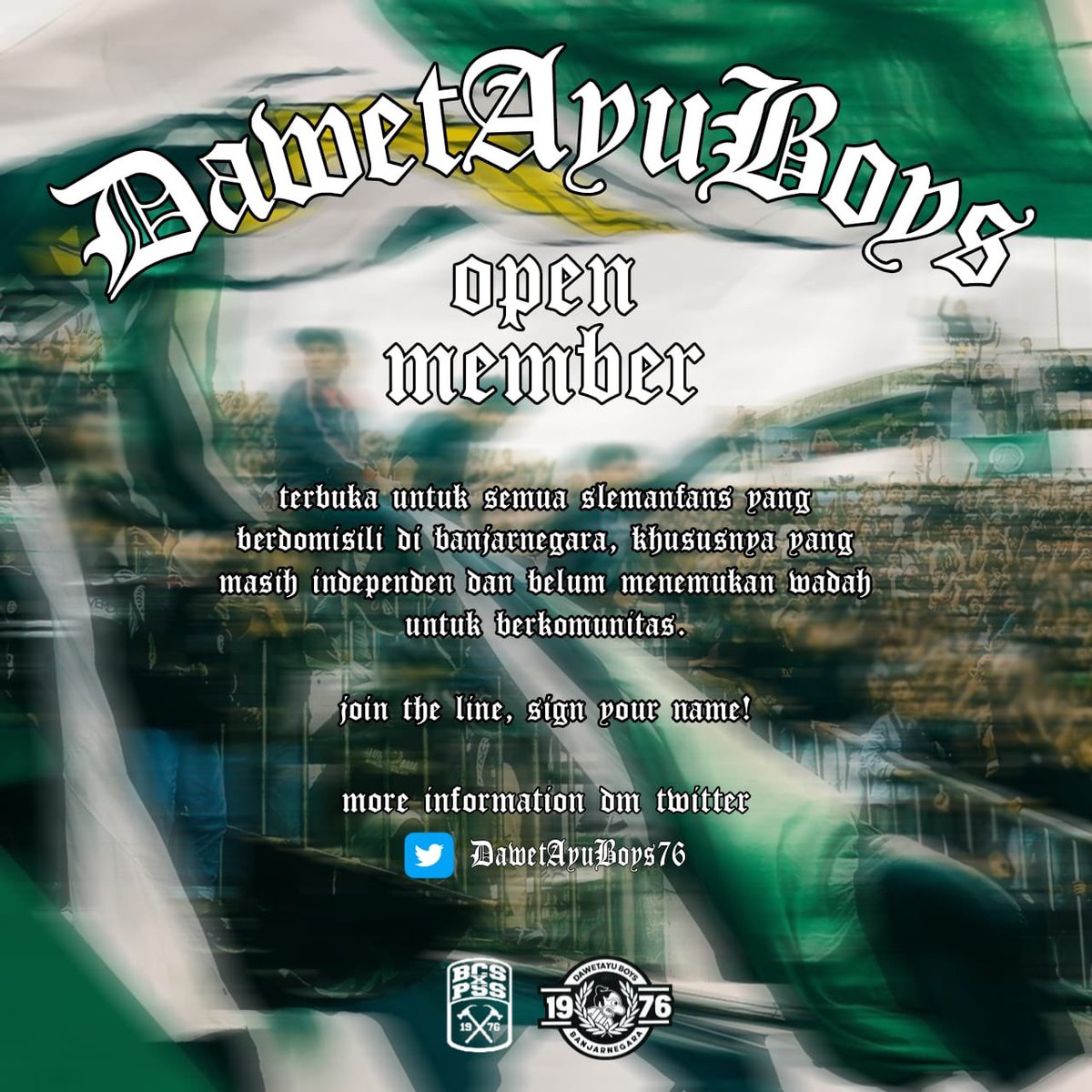 Dalam sebuah komunitas dibutuhkan suatu regenerasi, agar komunitas terus hidup dan menyala. Manfaatkan🔥🔥