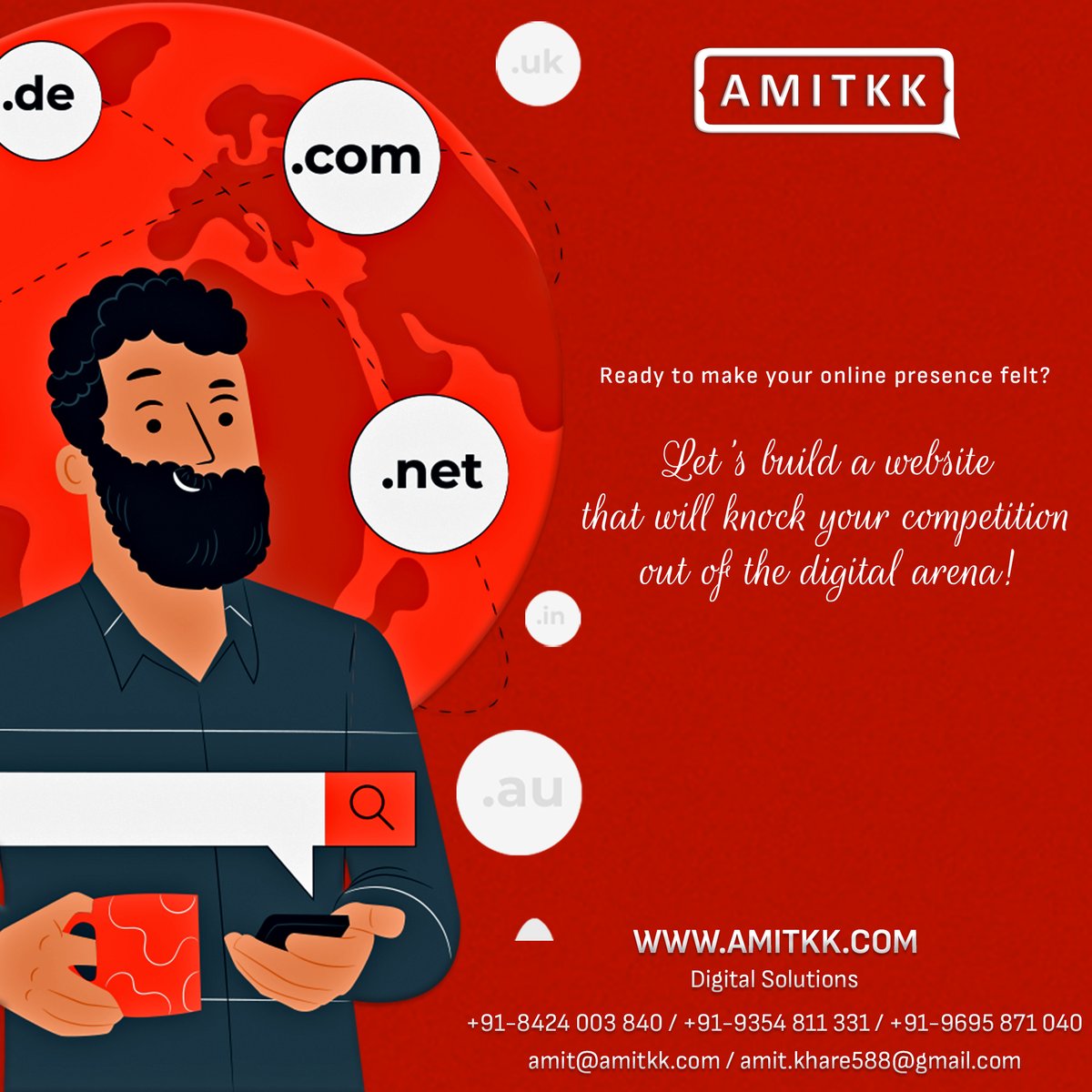 AmitdoubleK's tweet photo. Stand out with a customised website that truly represents your business! 🚀 Our team of expert web developers will work closely with you to bring your vision to life. 💻

Explore👉 https://t.co/edzbA1GR8S

#CustomWebDesign #DigitalMarketing #Branding #ResponsiveWebsite #SEO #SMM https://t.co/8IEiqlnrT3
