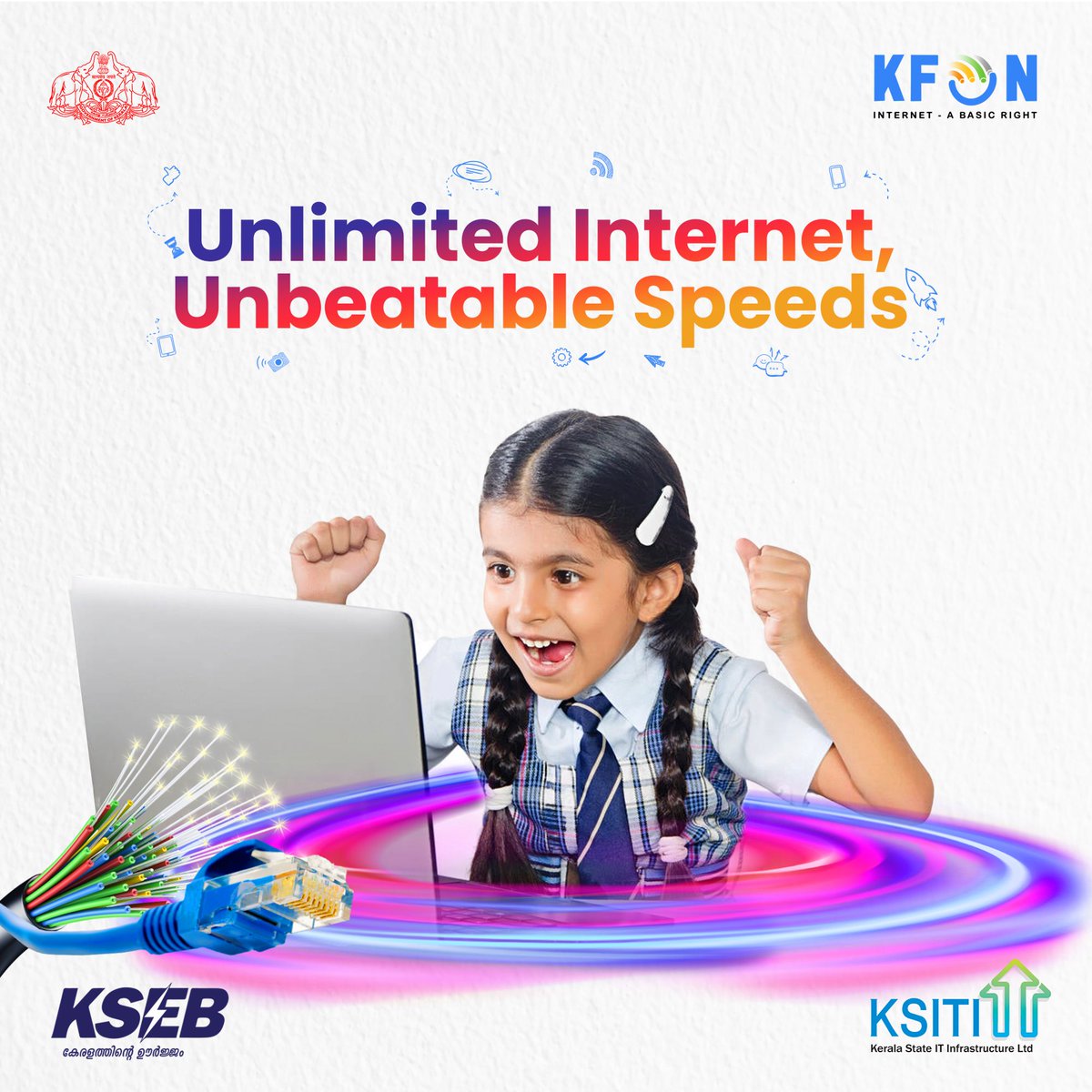 ksitil_official's tweet photo. Break free from speed limits with KFON's unlimited internet - endless possibilities, limitless speeds!
Learn more👇🏻
https://t.co/Cvxc9K09Ri
#Kfon #freeinternet #bplfamiles #Digitalkerala #Internetforall #KSITIL #digitalInfrastrcture #Kerala #keralagoverment #trivandrum https://t.co/kwZ695Y6S8