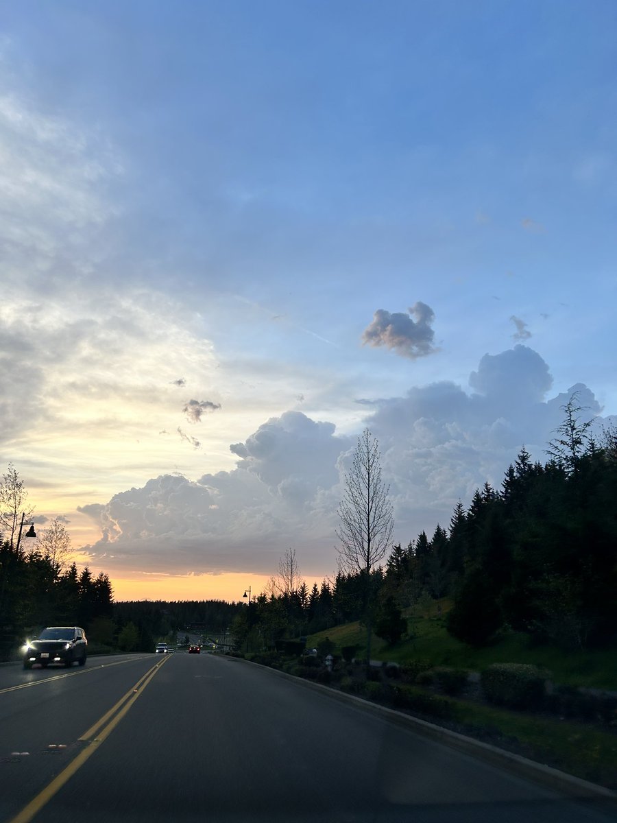 sunset views ft. cumulonimbus clouds + virga this evening… what a sight