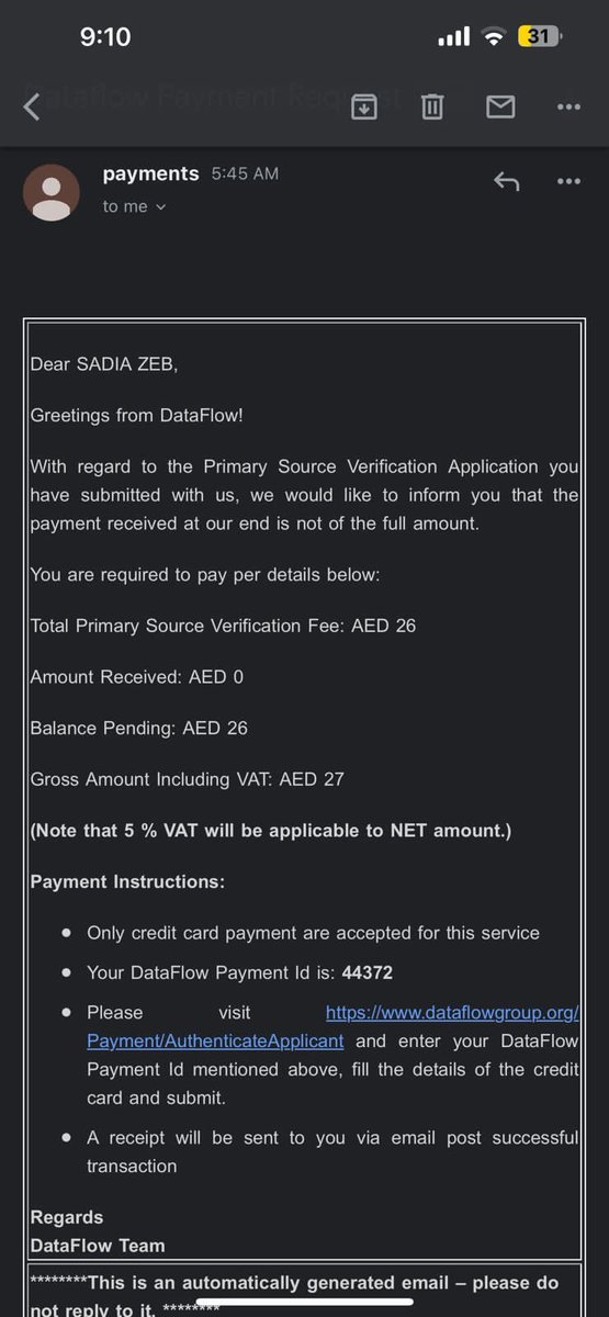 abdullah36100's tweet photo. @DataFlowGroup 

I have recieved this email. Kindly authnticate either this is some scam or i have to do payment. 
Waiting for your prompt reply https://t.co/8hvc9L3LHH