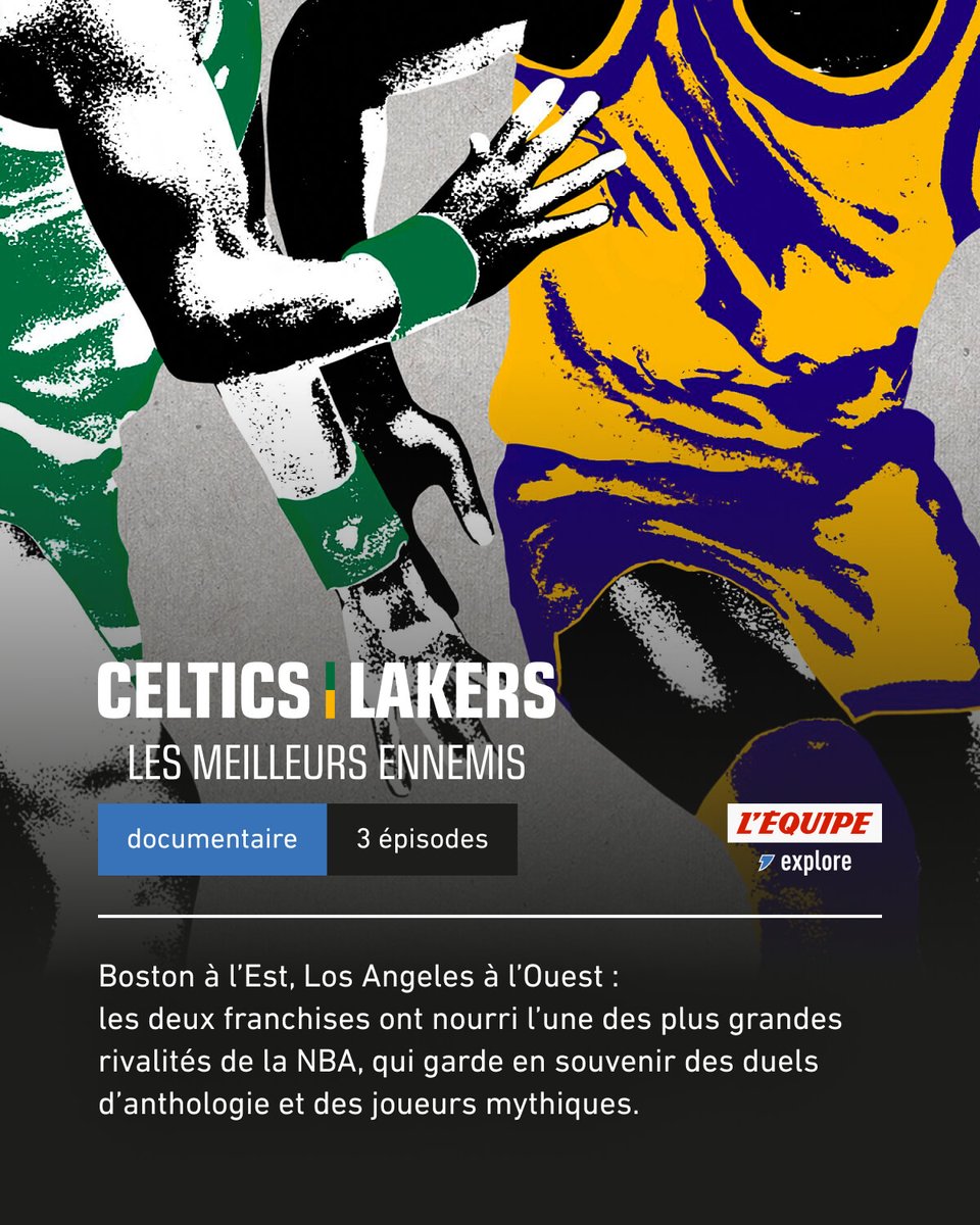 lequipe's tweet photo. Découvrez, en 3 épisodes, la rivalité mythique en NBA : https://t.co/BKo3Ou0Dx6 https://t.co/04R8SHegqy