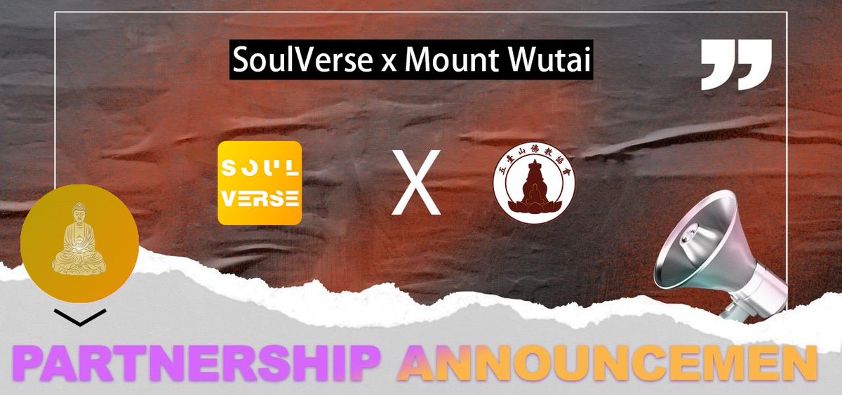 SoulVerse3's tweet photo. As a Web3 project, we are thrilled to announce our partnership with Wutaishan, a UNESCO World Heritage Site and one of the most significant locations in Buddhism. 

#Web3 #blockchain #partnership #Buddhism #Wutaishan https://t.co/me6DtmFHQ0