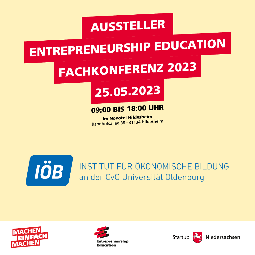 Wir freuen uns, euch heute drei der spannenden Aussteller*innen der Entrepreneurship Education Fachkonferenz vorstellen zu dürfen!  🥳

Weitere Informationen zur Anmeldung findet ihr hier 👉 ee-fachkonferenz.de