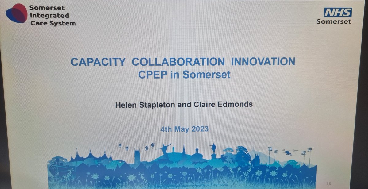 <a href="/NHSSomerset/">NHS Somerset</a> Great showcase of how creating a system #CPEPGoodPractice approach increases placement capacity: aligning to #SWworkforce plans, and collaborative placement approach across system including uni's.  👏 on your efforts Helen Stapleton, Claire Edmonds and team