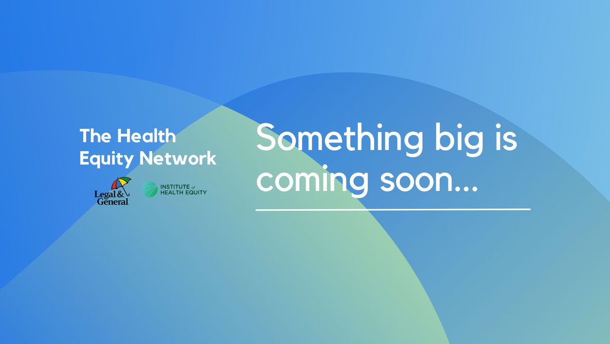 Something big is in the works... 👀 Have you joined the Health Equity Network in order to get early access to our upcoming announcements? Register your account here: healthequitynetwork.co.uk