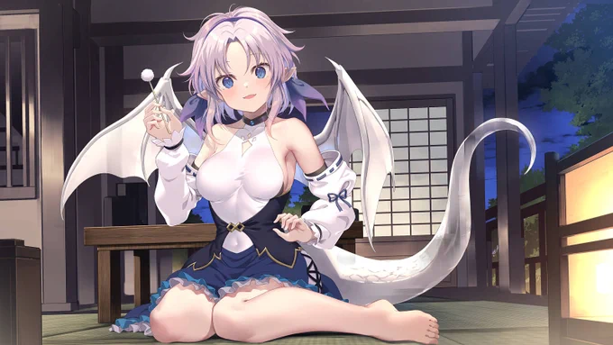 skebで餅皿さんちのネイリちゃん描かせていただきましたKAWAII!リクエストありがとうございました～  #Skeb #Commission
