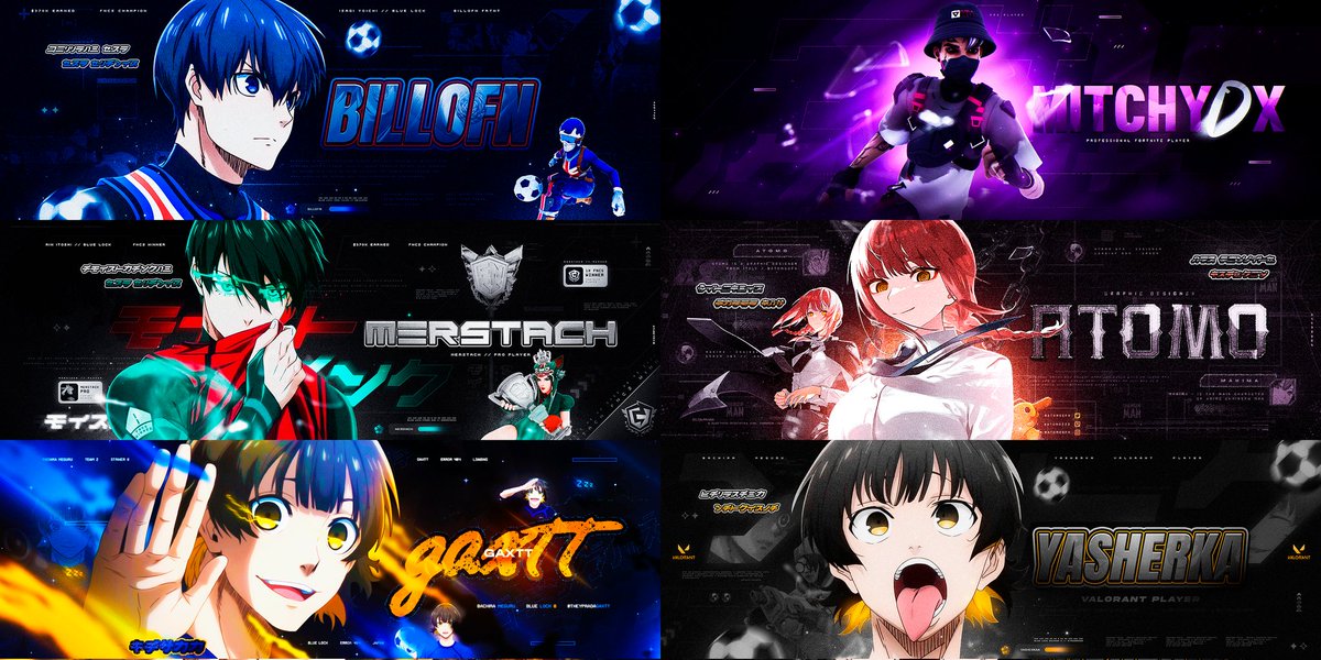 Making free headers 

- follow and reply with a name/character