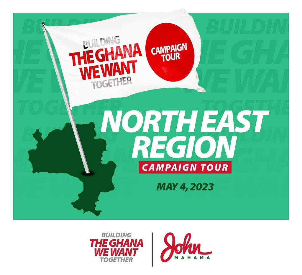 Suadiquemusa's tweet photo. North East Region Campaign tour begins…!
#ReadyWithJM https://t.co/3DGm04p0fz