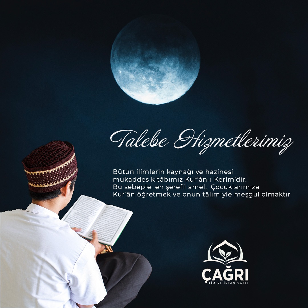 Talebe Hizmetlerimiz
--------------
İletişim için;
📞+90 850 888 2 571
🔗 cagrivakfi.org.tr
📍 Yeni Kent Mah Doğanaraslı Bulvarı No: 186/3 Esenyurt
--------------
#çağrıvakfı #çağrı #vakıf