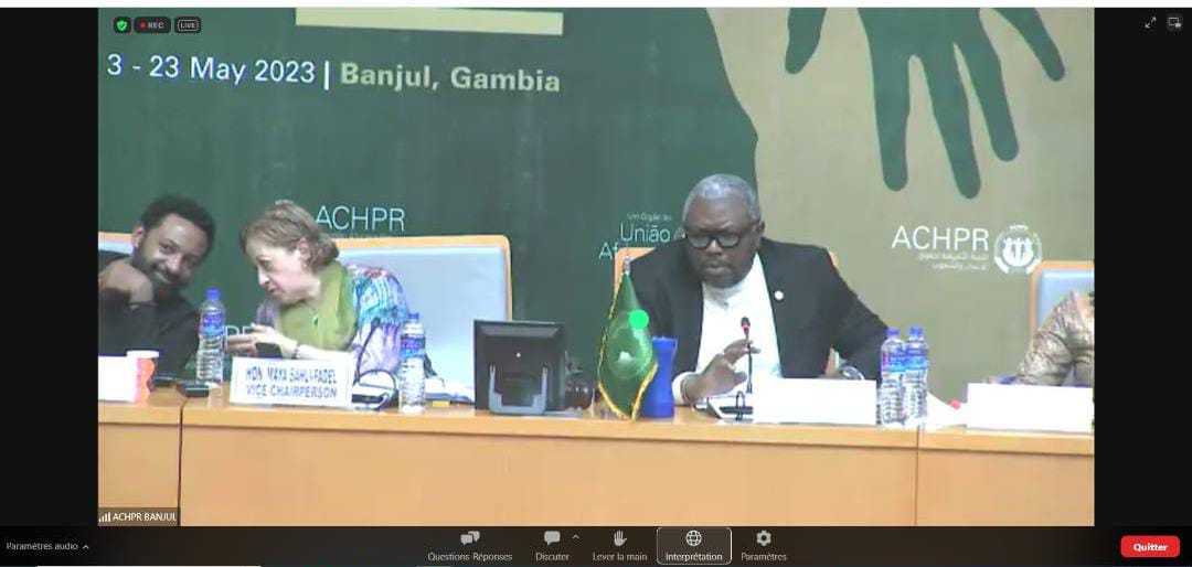 #75ACHPR the <a href="/achpr_cadhp/">African Commission on Human and Peoples' Rights</a> has granted observer status to the following #CSO
Avocat Sans Frontière Canada
Réseau des Femmes Leaders pour le Développement
Coalition Ivoirienne pour les Défenseurs des Droits Humains
Uganda Association of Women Lawyers
<a href="/ISHRglobal/">ISHR</a> <a href="/ciddh_officiel/">CIDDH</a>