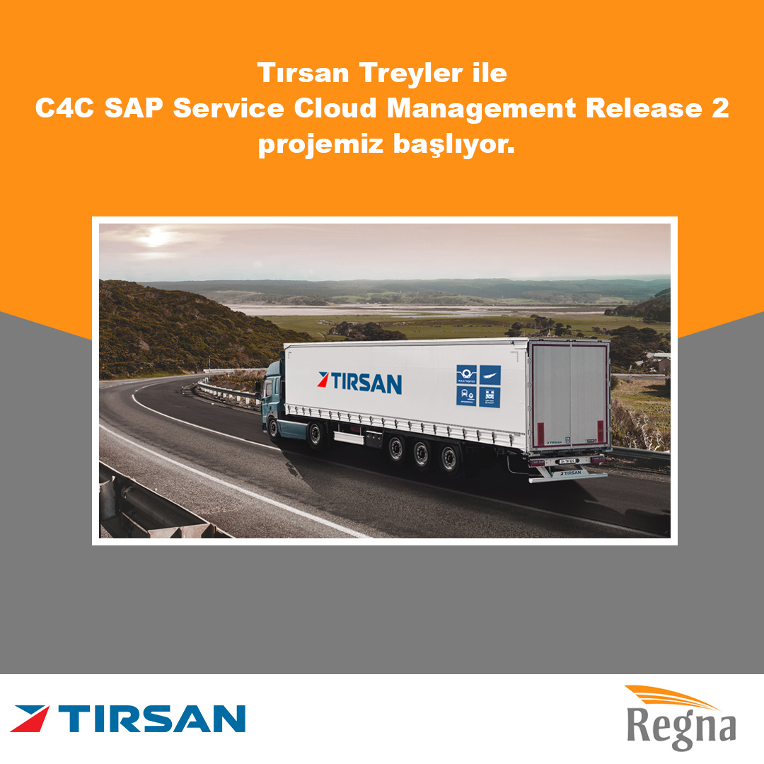 Tırsan Treyler ile Tırsan - C4C SAP Service Cloud Management Release 2 projemiz başlıyor.
#regna #tırsan #SAP #SAPS4HANA #SAPDanışmanı #Consulting #Inovation #DijitalDönüşüm #project #degerkatıyoruz #smartsolutions
#servicecloud
